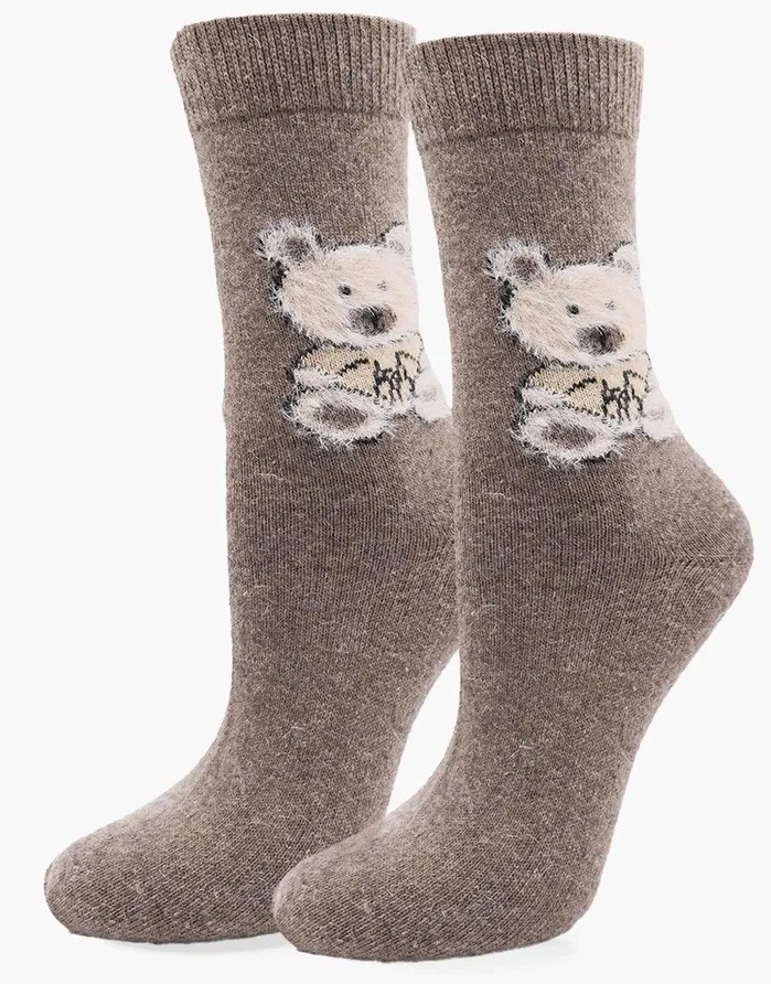 Naiste sokid "Angora F32 Brown"