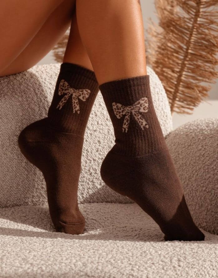 Women's socks "Terry Brown"