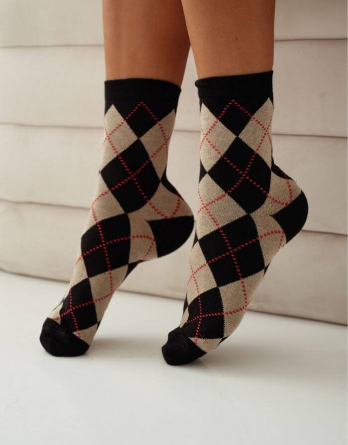 Women's socks "Diamond Black"