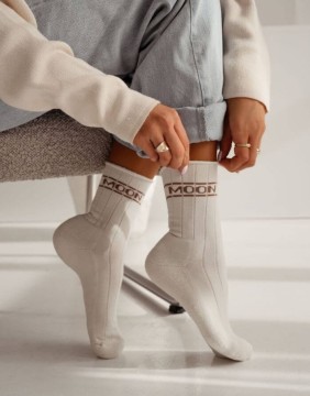 Women's socks "Moon Ecru"