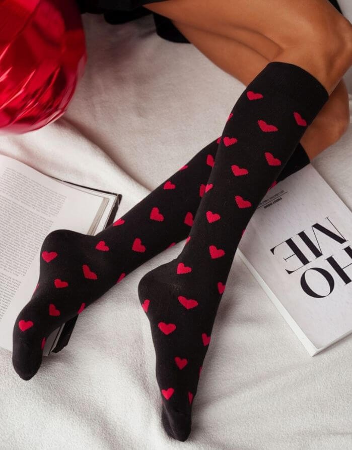Naiste sokid "Hearts Black"