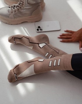 Naiste sokid "THERMO Beige"