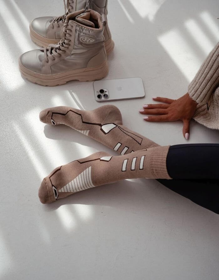 Naiste sokid "THERMO Beige"