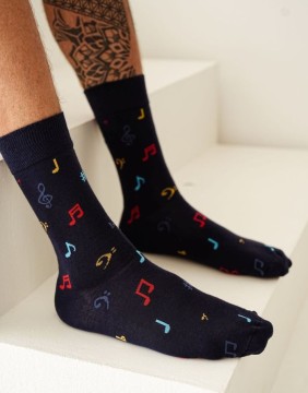 Men's socks "Notes Multi"