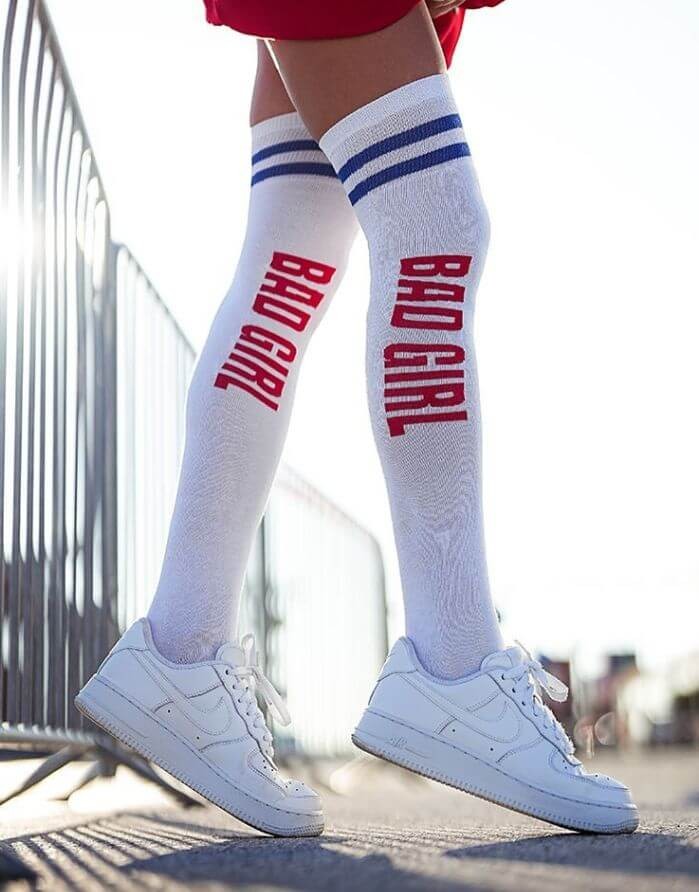 Women's socks "Bad Girls White"