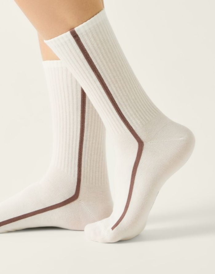 Women's socks "Active Line Milk"