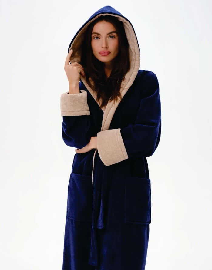Bathrobe "Below Navy"