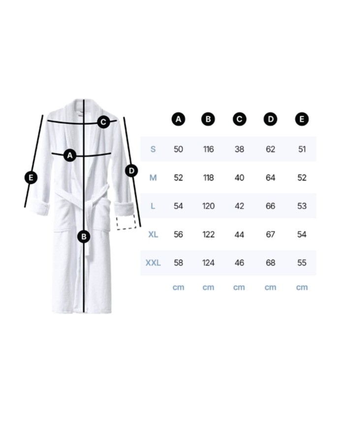 Bathrobe "Below Navy"