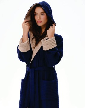Халат "Waffle Oms Navy"