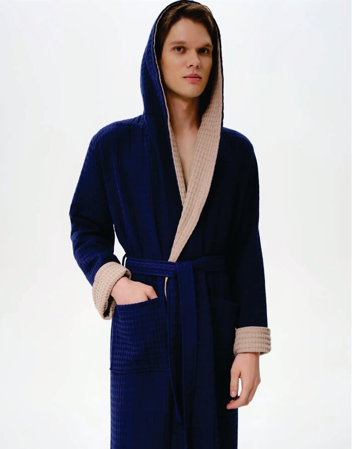 Hommikumantel "Waffle Oms Navy"