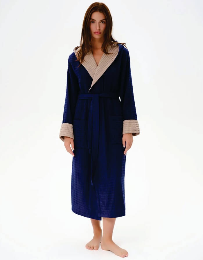 Hommikumantel "Waffle Oms Navy"