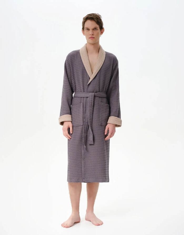 Hommikumantel "Waffle Emo Dark Grey"