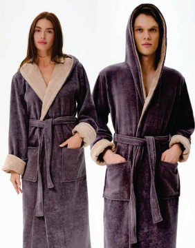 Bathrobe "Below Dark Grey"