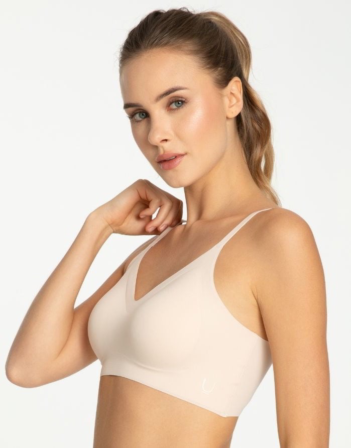 Seamless bra "Simple Bra Top Beige"