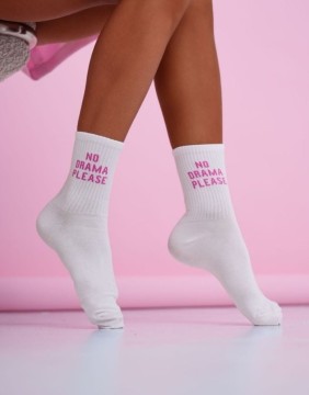 Женские носки "No Drama Please Pink"