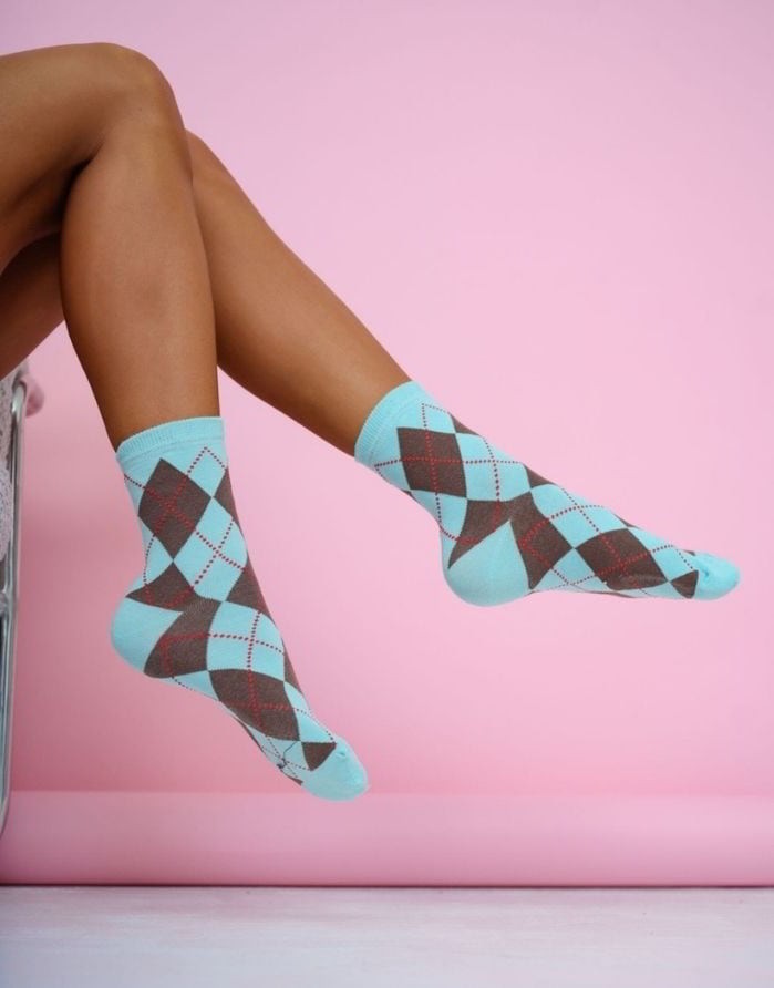 Naiste sokid "Diamond Light Blue"