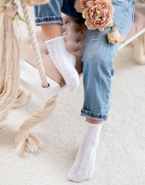 Laste sokid "Thin White"