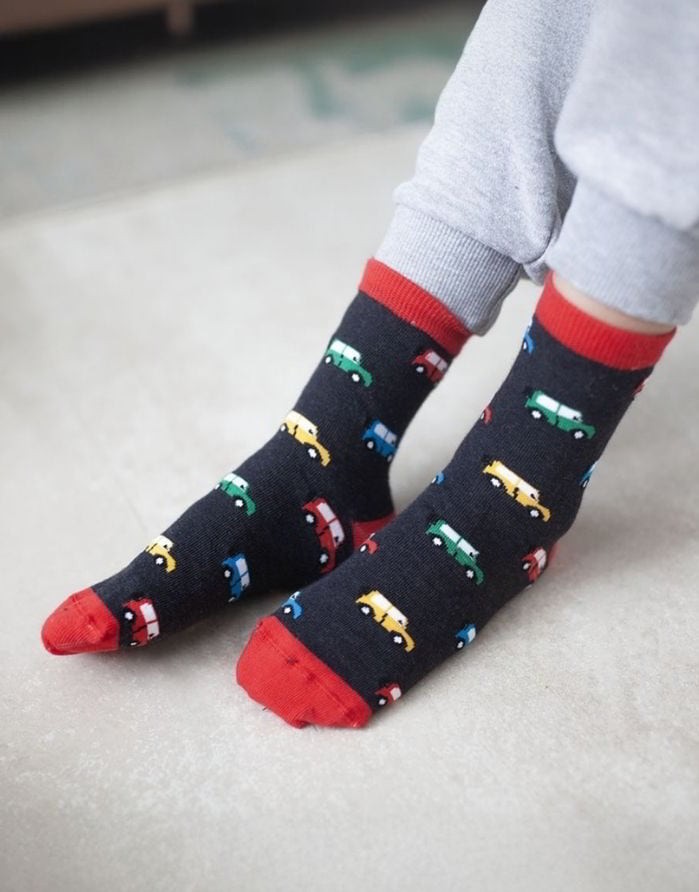 Laste sokid "Multi Cars Black"