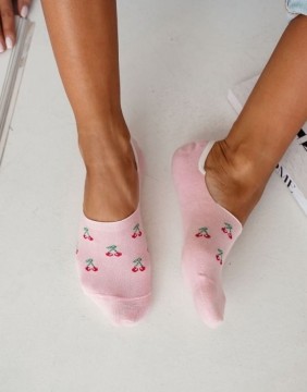 Women's socks "Little Cherries Pink"