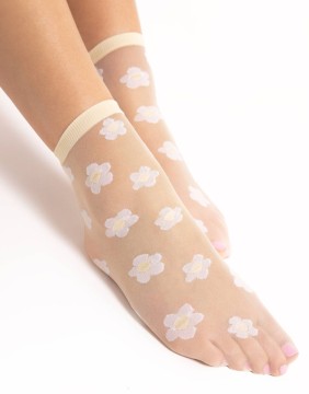 Women's socks "Jodie Vanilla" 20 Den