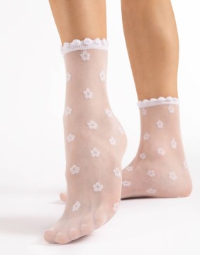 Women's socks "April White" 15 Den