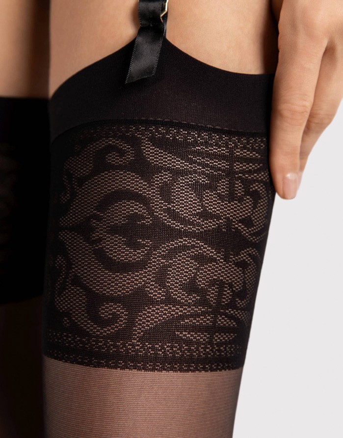 Women's socks "Mirage Black" 20 Den