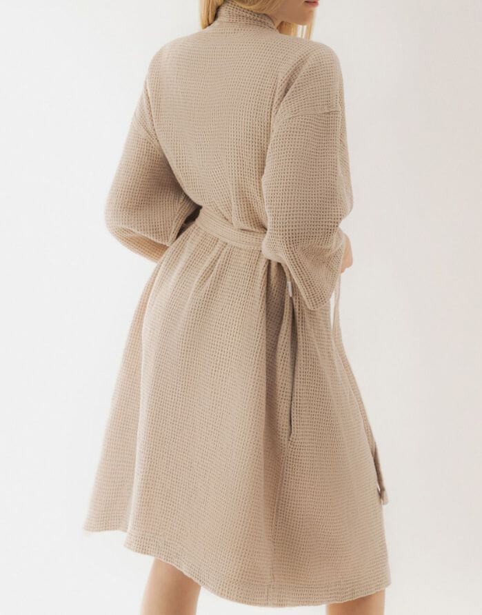 Hommikumantel "Beige Vafel"