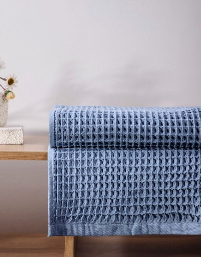 Puuvillane rätik ''Vafell Light Blue''