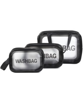 Travel Cosmetic Bag "Emereth Black" 3 pcs