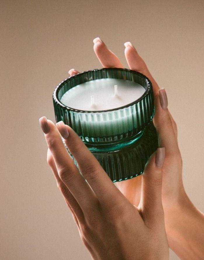 Scented candle "Basil & Tea" 85 g