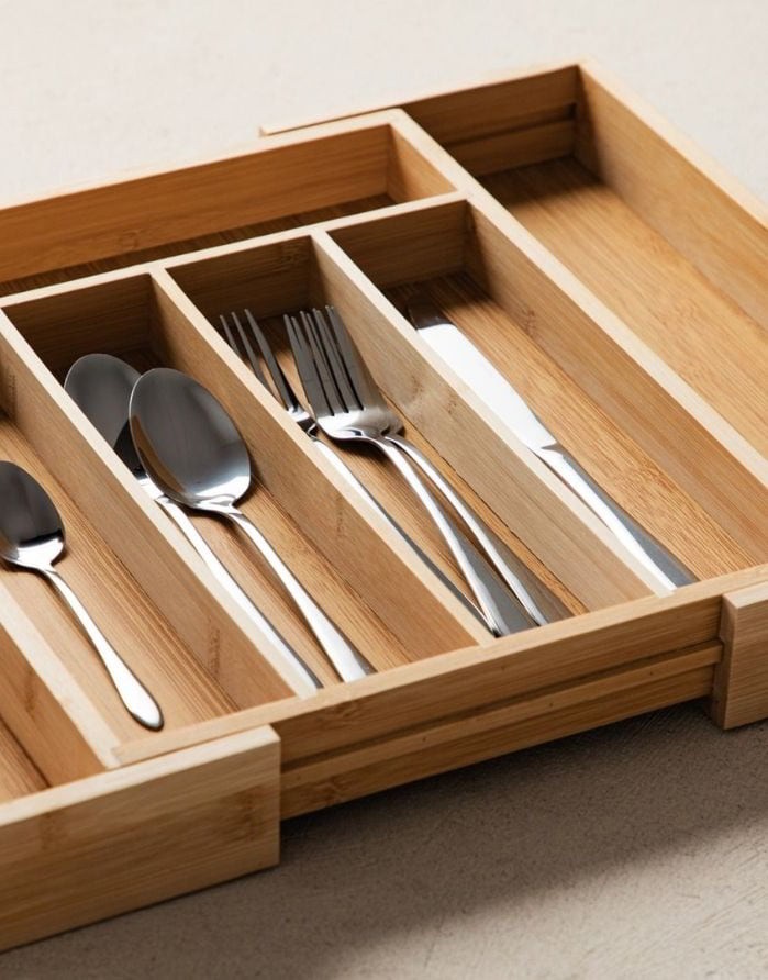 Söögiriistade kandik "Bambou Natural Drawer"