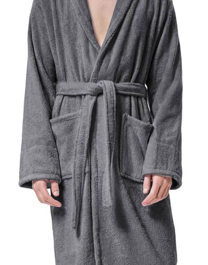 Bathrobe "Woll Anthrazit"