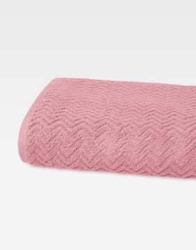 Полотенце из хлопка "Zigzag Rosa"