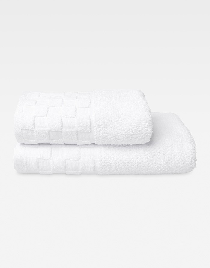 Puuvillane rätik "Grid White"