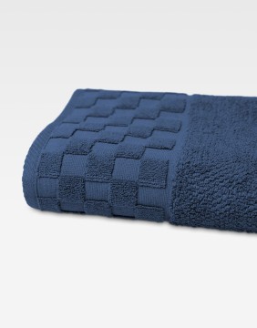 Puuvillane rätik "Grid Navy Blue"