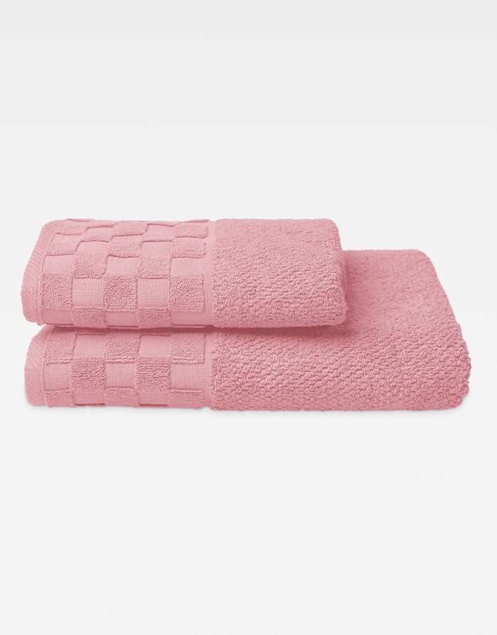 Puuvillane rätik "Grid Rosa"