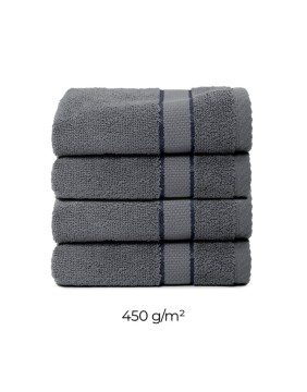 Cotton Towel "Line Anthrazit"