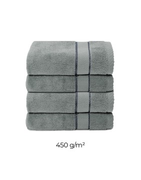 Cotton Towel "Line Grau"