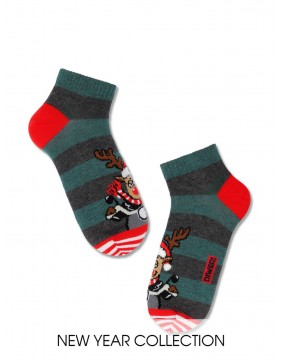 Men's Socks "Santa Him Turquoise"