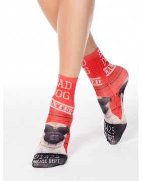Women's socks "Fantasy Red"