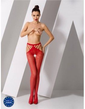 Stockings with belt "Laura Red"