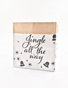Paberkott "Jingle All The Way", 20 cm