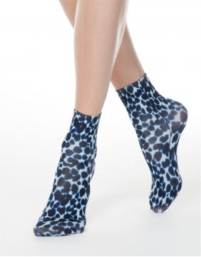 Women's socks "Blue Tiger"