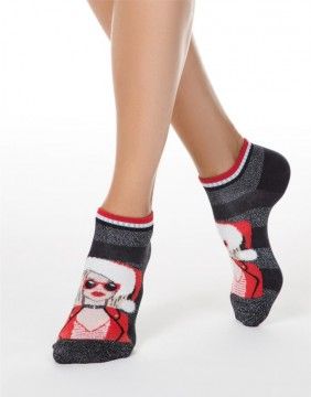 Women's socks "Santa Lady"