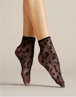 Women's socks "Doria Black" 8 Den