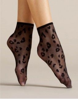 Women's socks "Doria Black" 8 Den