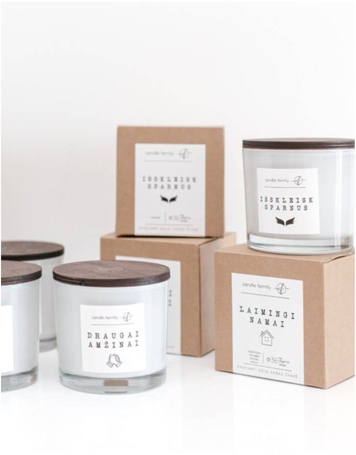 Soy wax candle "Draugai amžinai"
