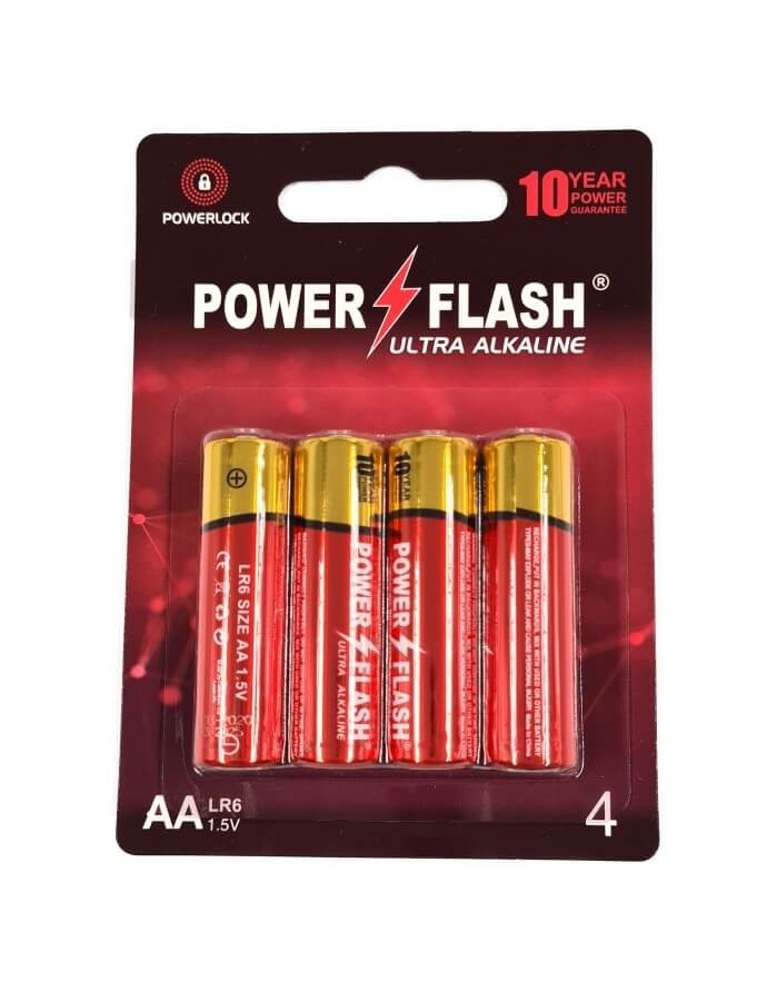 Batteries POWER FLASH AA LR6 1.5V