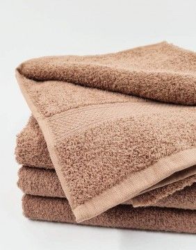 Šukuotinės  Medvilnės Rankšluostis ''Light Brown''