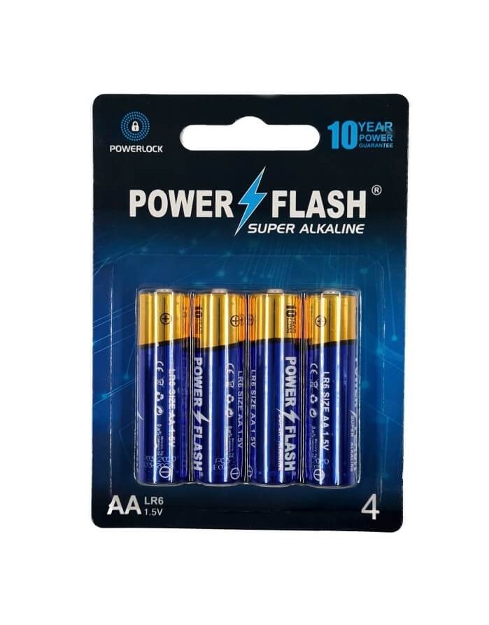 Batteries POWER FLASH Super Alkaline AA LR6 1,5V